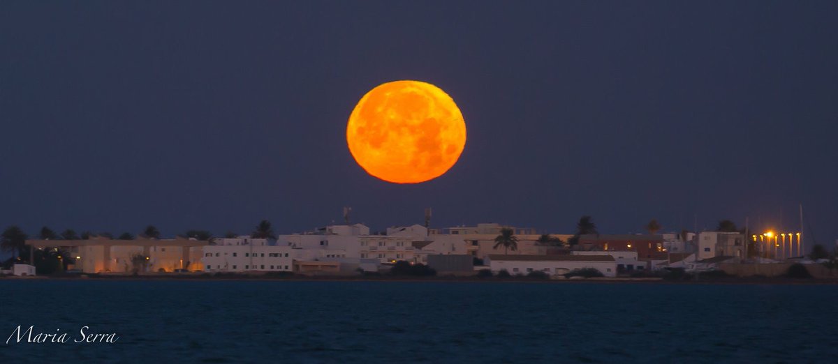 consell_formen's tweet photo. Sa lluna d’aquesta nit a Formentera (foto: Maria Serra) https://t.co/8zYVtDYubT