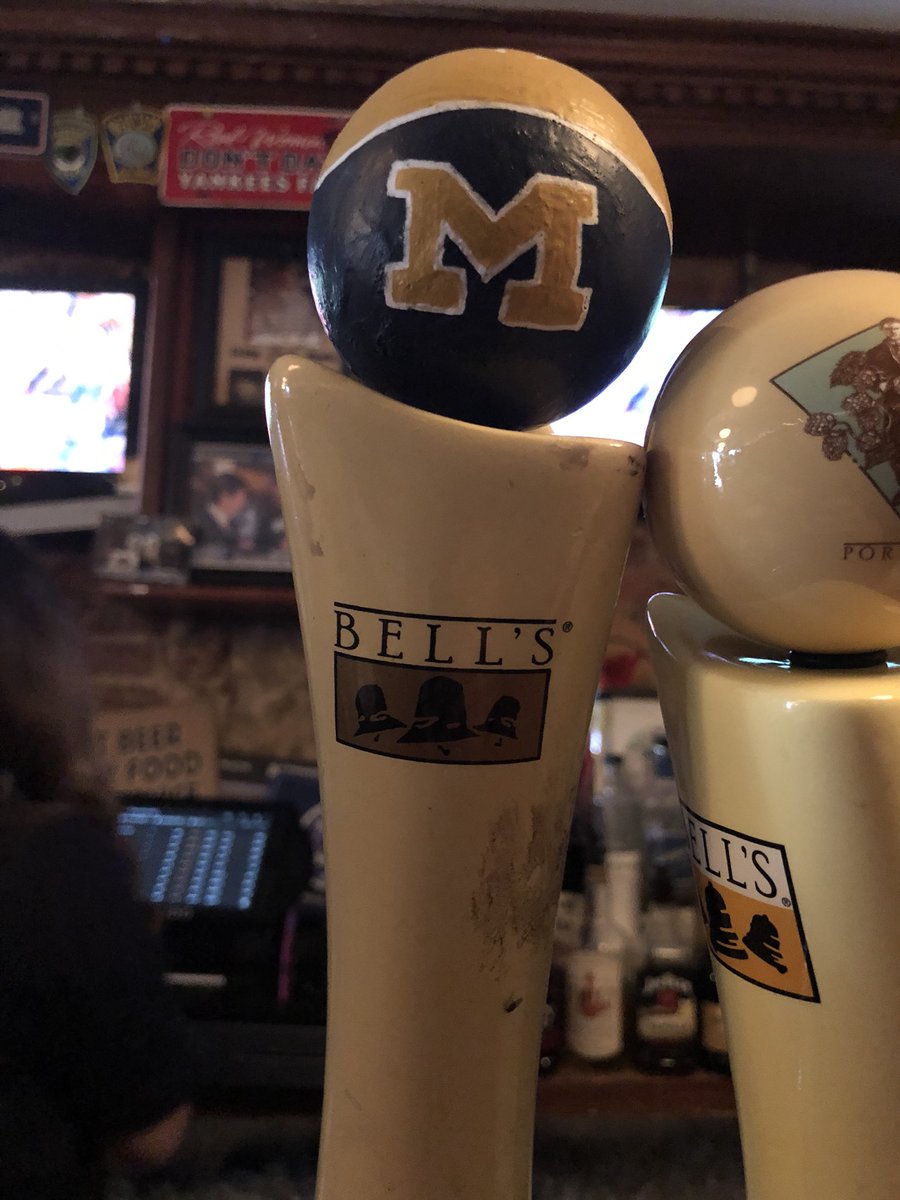 Our own custom Michigan Bells topper, gifted to us today.  What better way to ring in the #FinalFour!!! LETS DO THIS!!!! #GOBLUE