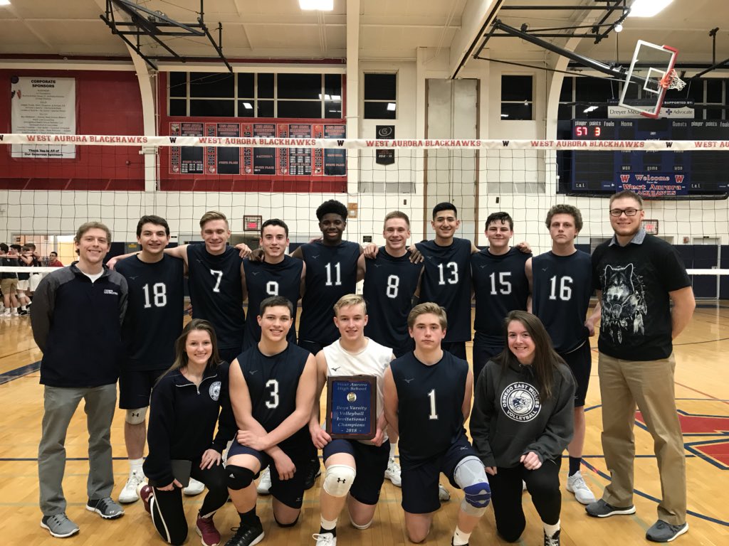 OEBoysVball's tweet photo. West Aurora tournament champs! 4-0 on the day! Came back from down 23-17 and 23-18 in matches to get the win. #rebound #Champs #wolfshirt #2018CPD https://t.co/1RTAF5zJD6