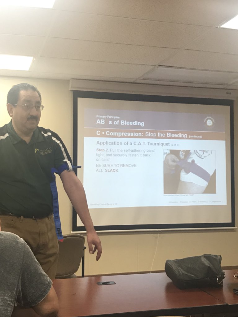 #StopTheBleed, save a life! I’m ready and honored to share this message with my teammates and <a href="/SHRTBackstage/">Tampa's Backstage</a> 
#Training #Leadership #NSTBD18