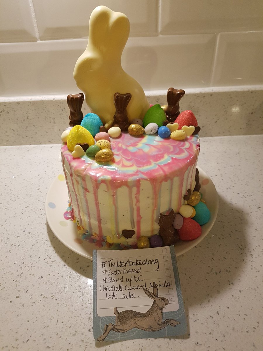 NHarrisonArt's tweet photo. Easter bakes, after the early shift and mildly merry. White choc blondies and a very quick chocolate, vanilla latte drippy. @thebakingnanna1 @Rob_C_Allen @SugarandCrumbs #chocolate #Easter2018 #blondie #quickbakes #happyhubby https://t.co/OTMgWuJRir