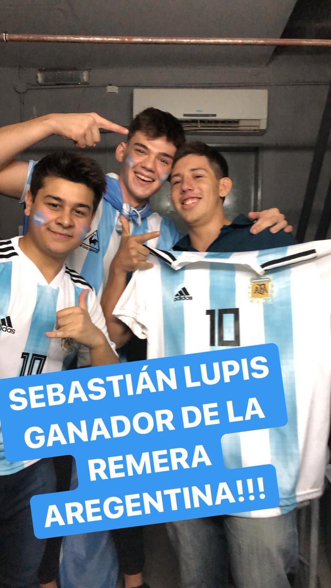 PromoFatima2018's tweet photo. El ganador de la camiseta fue @sebastianLupis https://t.co/kTBiqczb8y