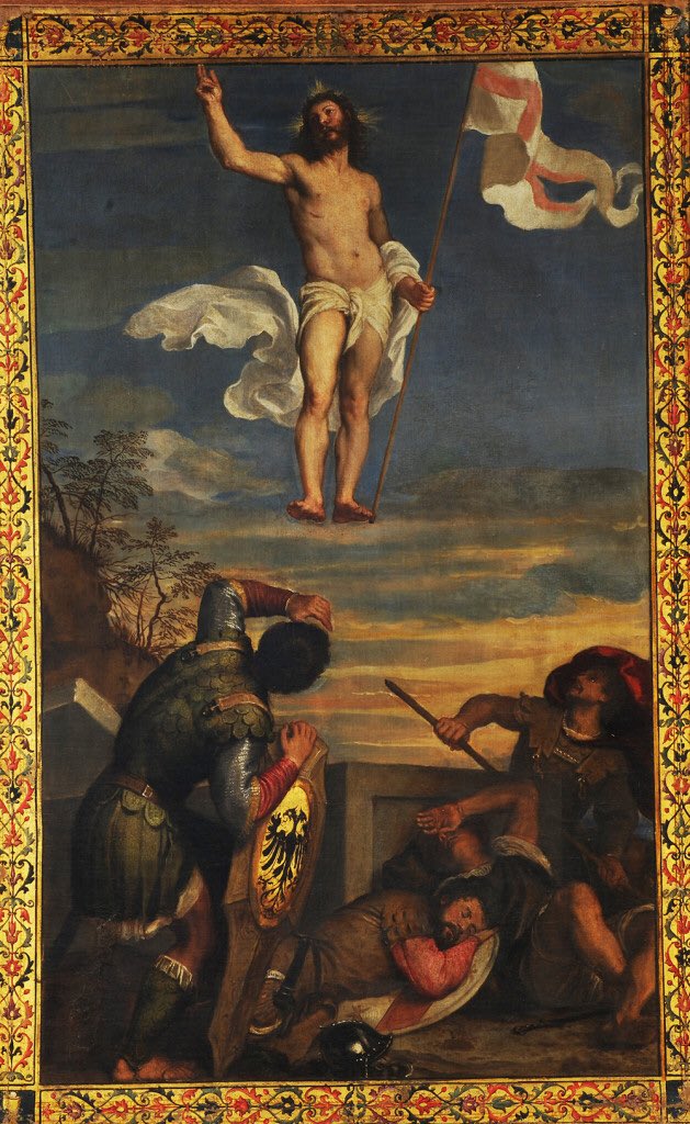 La Pasqua celebra la risurrezione di Gesù, avvenuta nel terzo giorno dalla sua morte in croce..come l’hanno immaginata 4 grandi pittori italiani: Raffaello, Carracci, Piero della Francesca e Tiziano.. #BuonaPasqua 🐣@artdielle @Asamsakti @CasaLettori @noiagioia @elleedream #arte