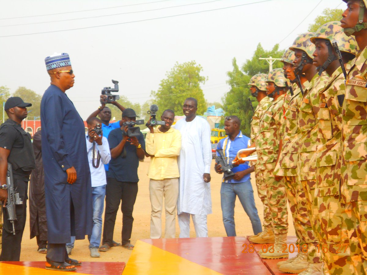 BornoYoung's tweet photo. Alhamduillahi 4 the successful & merciful official visit to BAMA LGA with His Excellency Gov Kashim Shettima of Borno State & Chairman of Northern Governors Forum. Go Shettima visits Bama n preparation for the return of Bama people. #Resettlement #Peace #InsideBorno #Bama #IDPs https://t.co/65xpBDRfU7