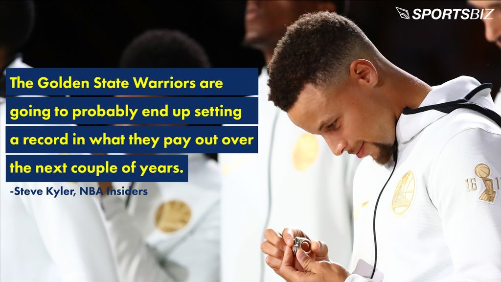 SportsBizMG's tweet photo. Will the @Warriors be able to keep their super team in tact? Is their dominance slowly coming to an end? @stevekylerNBA @BBallInsiders #WeAreSportsBiz #SportsBiz #NBA https://t.co/SCATMjxXZN