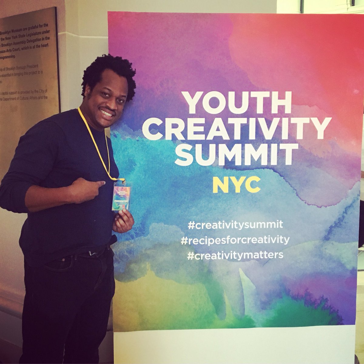 teddytutson's tweet photo. Humbled to be a part of the inaugural NYC Youth Creativity Summit. Got a chance to talk to some youths about how I use comedy to channel my creative impulses and what the craft represents to me.
Today, I hope that I reeeeeaaaaaaached these kids. #creativitysummit https://t.co/ze8V5fmLcw