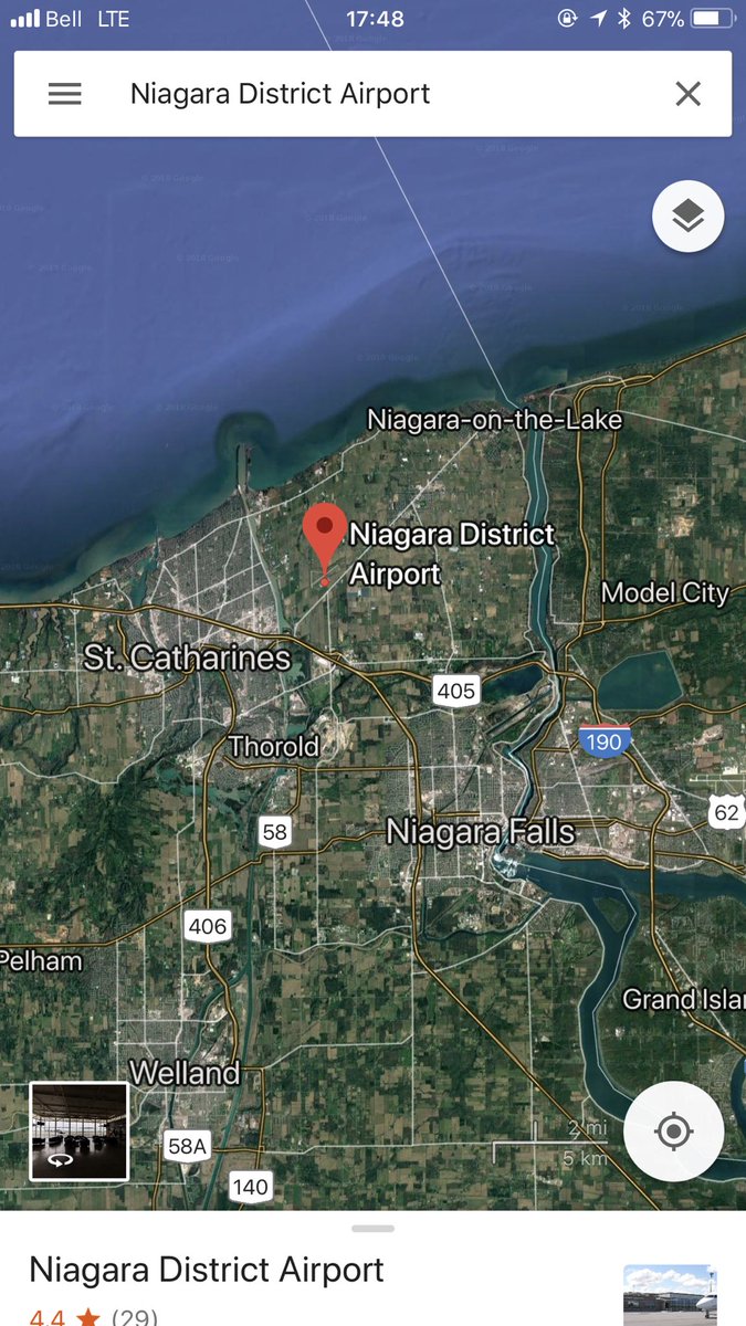 TomPodolec's tweet photo. PLANE CRASH 
Emergency services on scene at Niagara District Airport for a small plane that crashed. Three occupants in care of Niagara Paramedics. Injuries said to be minor. All patients ambulatory. https://t.co/NjU4y27edy