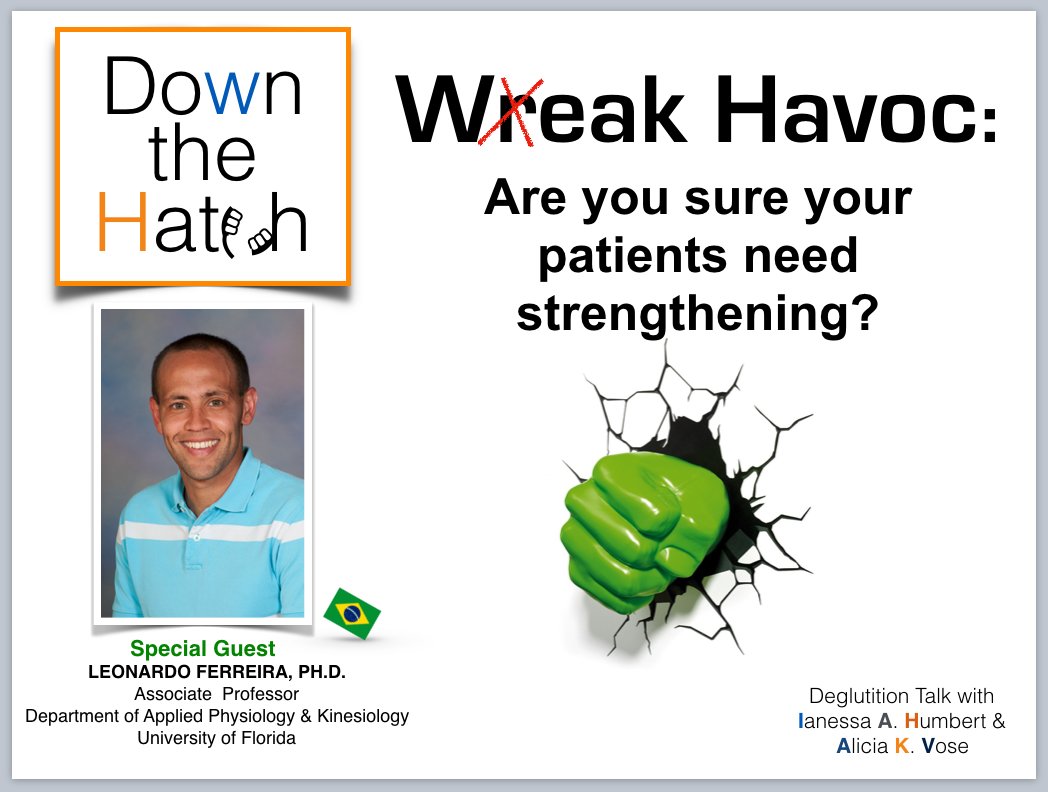 #slpeeps how do you know that your patients with #dysphagia are #WEAK or #FATIGUED? Learn the scientific and clinical definitions on this installment of Down the Hatch: soundcloud.com/down-the-hatch…