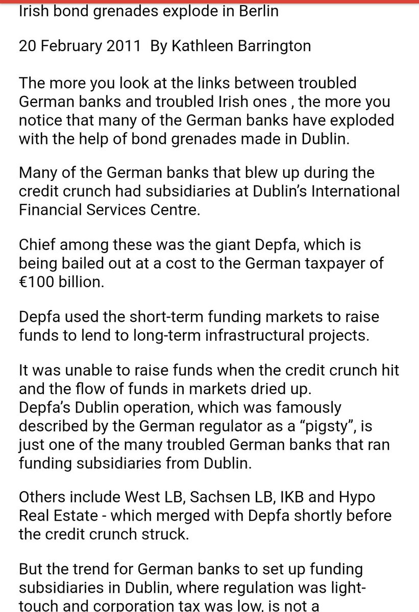 WhistleIRL's tweet photo. Any chance @FT and/or @sundaybusiness will tell us what happened next?!?

#Ireland #Deutschland #SachsenLB 
#DEPFA #Merkel #Truth?!?

#JonathanSugarman https://t.co/EercxM95yo