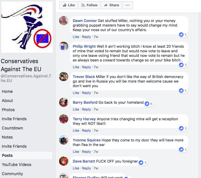 Revolting bile aimed at those in the public eye: Theresa May, Laura Kuenssberg and even Labour's Luciana Berger are targeted by pro-Jeremy Corbyn Facebook groups  DZpnIy-X4AA2FV7