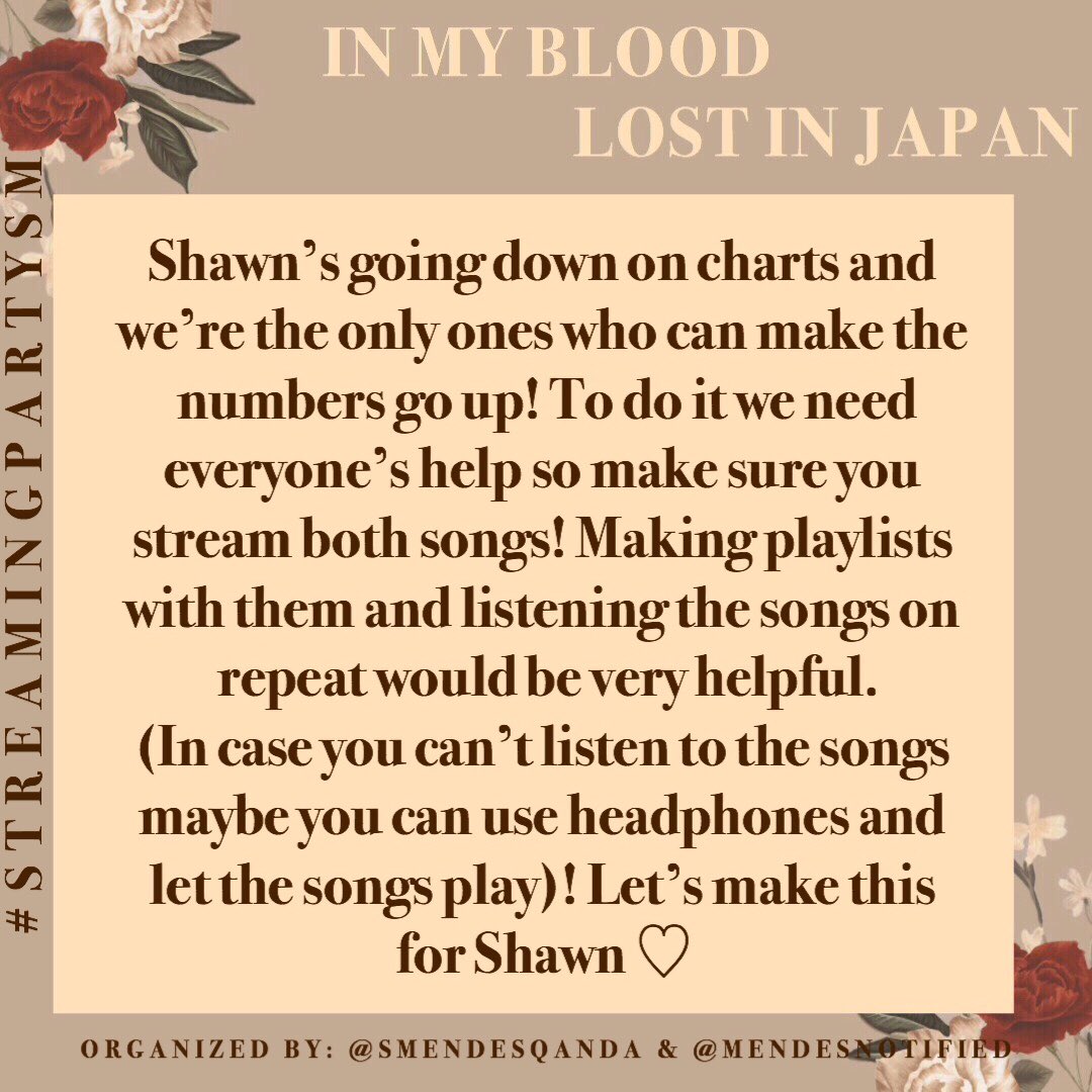 SMendesQandA's tweet photo. Since @ShawnMendes singles are dropping in streams @MendesNotified &amp; I have teamed up to create a streaming party! Tomorrow at your specific time you’ll have the task to stream both singles! Use the hashtag #STREAMINGPARTYSM to get the word out! https://t.co/UuEqNxcRQR