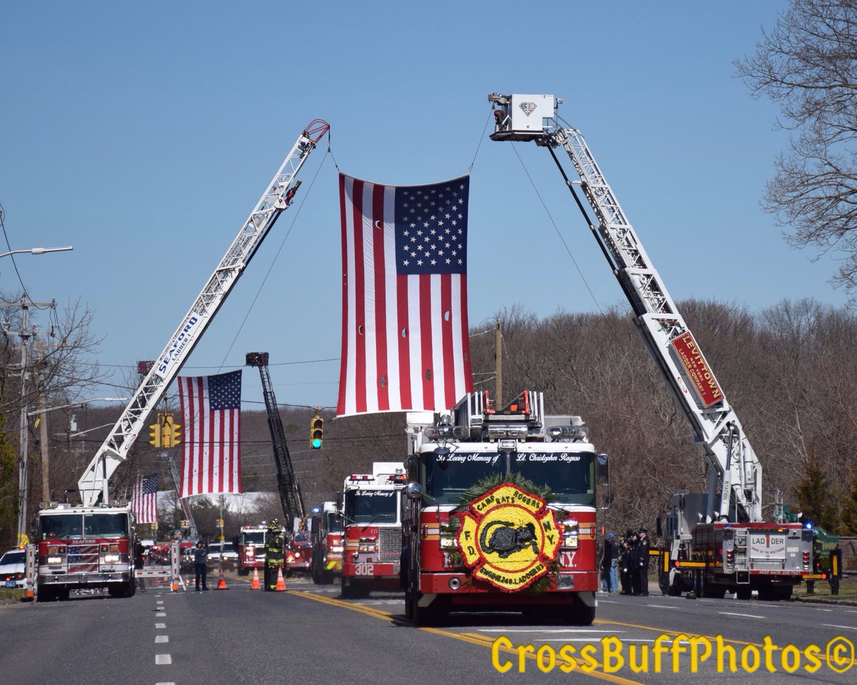 FDNY1075RADIO's tweet photo. Courtesy of @KempterFireWire

Final Farewell to @AFPAA MSGT, @FDNY Lt., and @CommackFD Hon. Chief Chris Raguso. Thank You For Your Service Sir! REST IN PEACE! @thefirenews #libns @mergencypatches @KempterFireWire https://t.co/WSgc1P71vT https://t.co/WSgc1P71vT