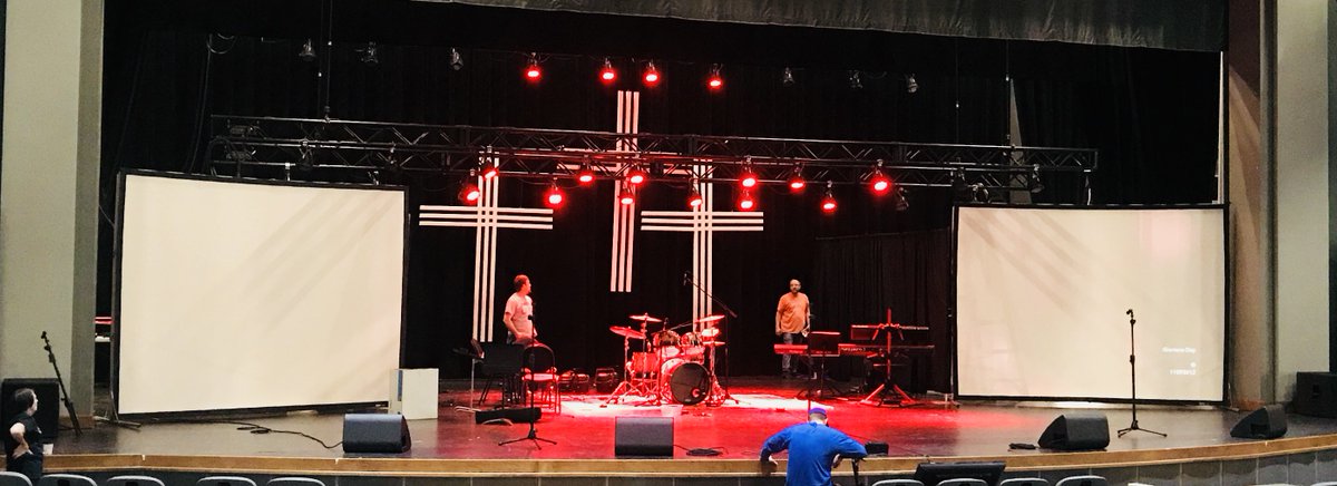 VadaSheidCDC's tweet photo. Set up for Real Life Church tomorrow @VadaSheidCDC #rockthesheid https://t.co/De2harocvb