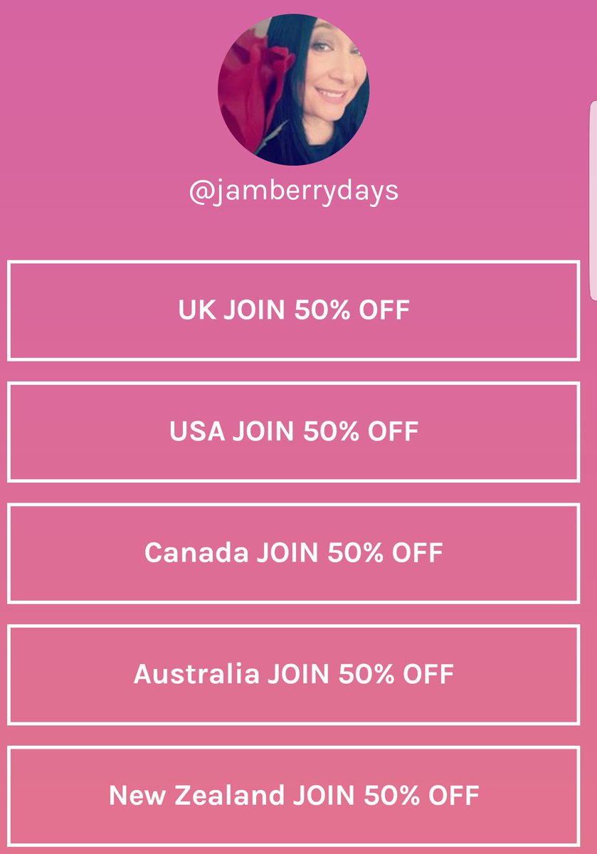 ClaireHall100's tweet photo. LAST HOURS 50% OFF 
https://t.co/Y9oHYI0E99
Join as a consultant or just simply for the products

#jamberry #UK #USA #Canada #Australia #NewZealand #beauty #nails #WFHM #workfromhome #makemoney #opportunity #pretty #bizopp #fashion #style #8free #veganfriendly #ThinkSocial https://t.co/M8ApYR8YFD