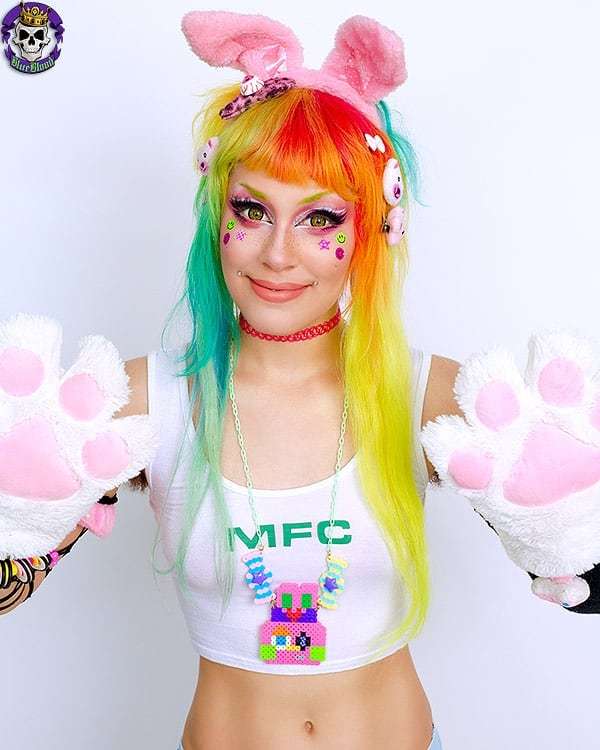 AmeliaG's tweet photo. #happyeaster This is #ultrahappyalarm for #blueblood #barelyevil and #myfreecams #Photography by #ameliag (that's me!) and #forrestblack 💚💙❤💛 #ultrahappy #mfc #easter #barelyevilmagazine #rainbowhair #rainbow #bunny #kandi #kandikid #easterbunny #alt… https://t.co/ocrXCxXNeX https://t.co/KtVlN77D55