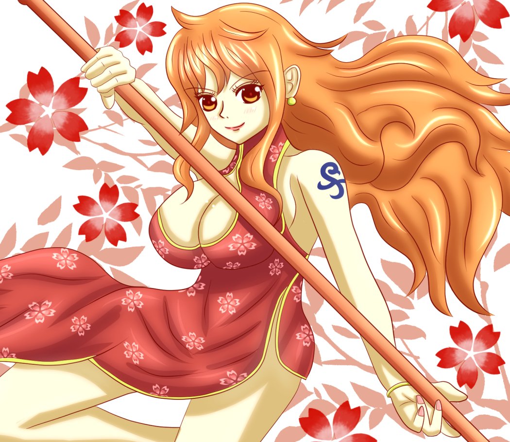 なたまにあ 今度出る造形王ナミさんが待ち切れないので描いてみました チャイナ服の柄は全然違います 汗 ワンピース ナミ T Co K9g4dulwum Twitter