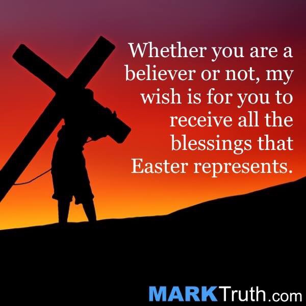 MarkTArsenault's tweet photo. Whether you are a believer or not, my wish is for you to receive all the blessings that Easter represents. #MarkTruth #HappyEaster #EasterSunday #blessings https://t.co/wwG58iUorY