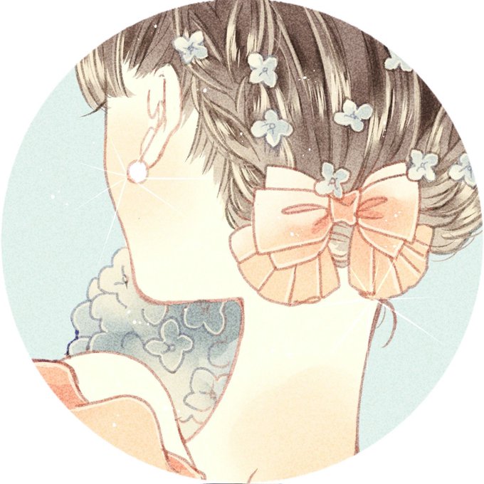 「三つ編み 頭に花」のTwitter画像/イラスト(古い順)