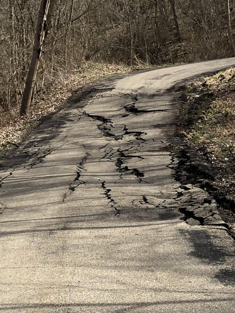 neffsporter's tweet photo. Pultney Township Trustees have closed McGregor Road at the lower end @ Kotera Road due to Embankment Failure. All First Responders have been Notified. https://t.co/qFQWjZlkUU