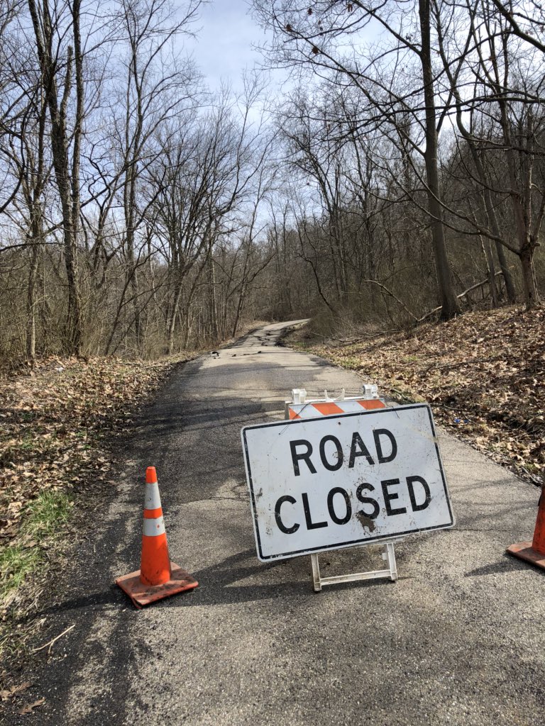 neffsporter's tweet photo. Pultney Township Trustees have closed McGregor Road at the lower end @ Kotera Road due to Embankment Failure. All First Responders have been Notified. https://t.co/qFQWjZlkUU