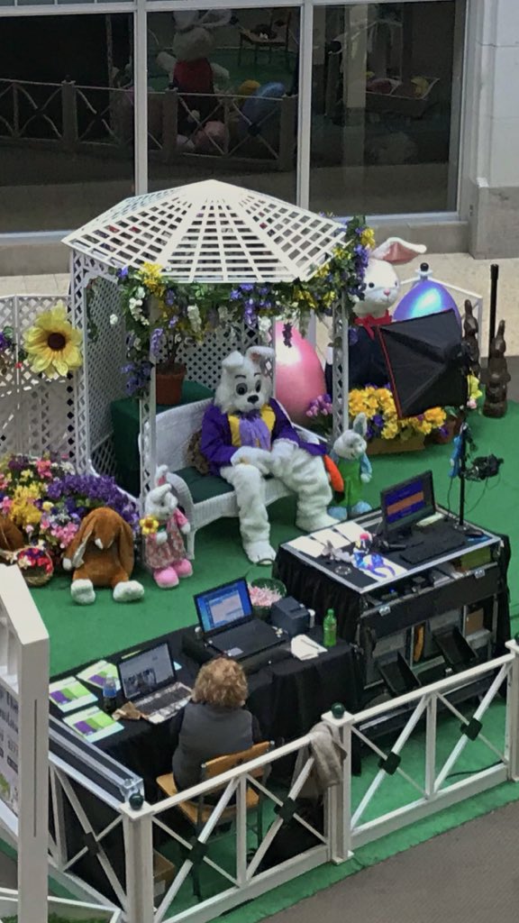 The Century III Mall Easter Bunny looks like the Capitals when they found o...