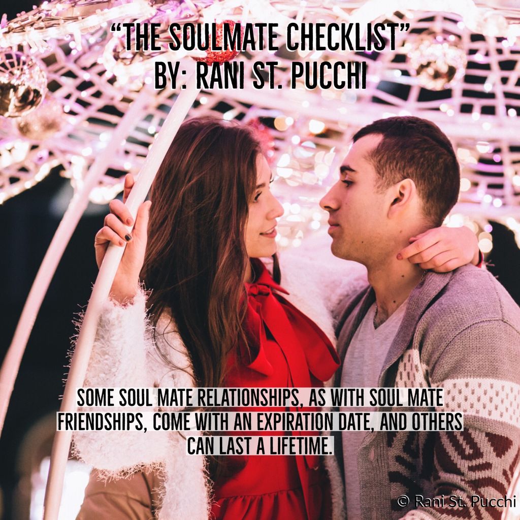 RaniStPucchi's tweet photo. Some soul mate relationships, as with soul mate friendships, come with an expiration date, and others can last a lifetime.
The Soulmate Checklist is Available to purchase ⤵️
https://t.co/PTGrtlKSkh
#soulmate #love #lovers #truelove #soulmatechecklist https://t.co/SGzCgjiLwO