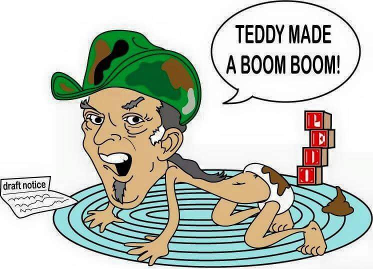 idrawfunstuff's tweet photo. @mcspocky @RedTRaccoon No one wants anything from a #pantsshitter #fucktednugent https://t.co/52flD5FQ8N