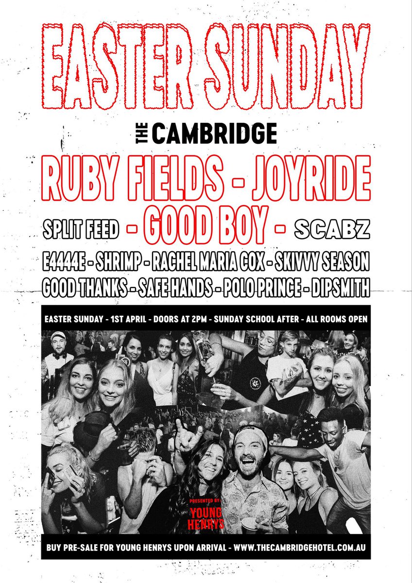 Doors at 2pm today. We’re on in the Warehouse room at 2.30 👍