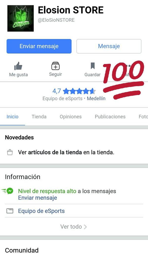 🕹Tienda EloSion🕹
Vendemos 
🚩Cuentas de OP7
🚩Artículos de Zula
⚛Muy pronto Gemas para CR
⬇TIENDA⬇
facebook.com/EloSioNSTORE/

100%Seguros!!

🔁 ❤