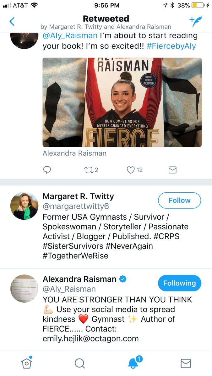 Final5Forever's tweet photo. Thank you so much for retweeting and liking Aly!!! Ily❤️ @Aly_Raisman https://t.co/QZR4dONgkC