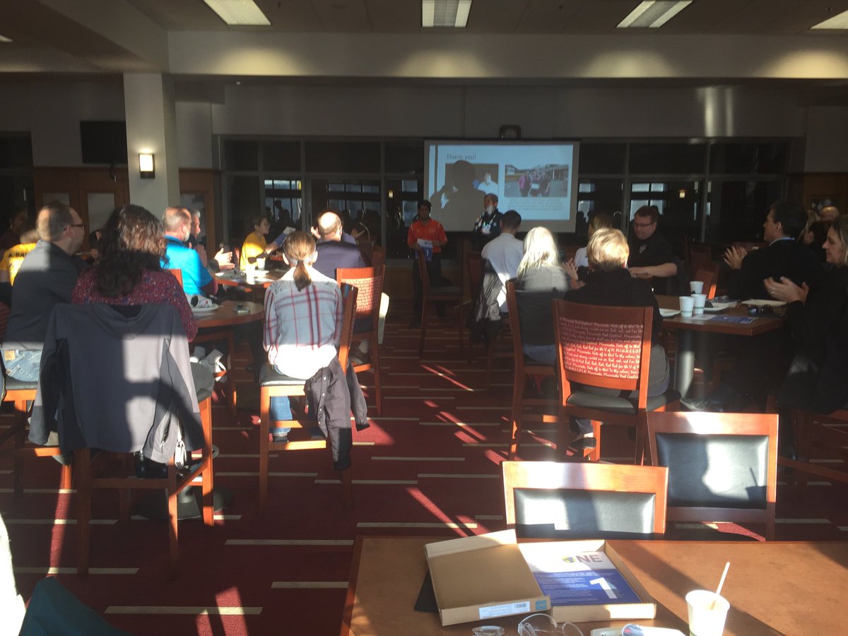 We had a great time informing local academic and industry leaders about #JustOne at the VIP Breakfast at the @MNFirstRegional #FRCMDT Regional yesterday! Thank you so much for having us!