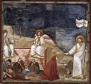 Resurrezione e Noli me tangere, Giotto. Auguri a tutti @DBking85 @speranzamanfred @alecoscino