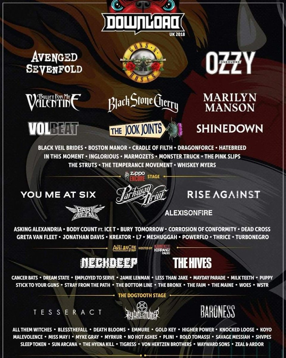 TheJookJoints's tweet photo. BREAKING NEWS! 

THUNDER HAVE BEEN FORCED TO PULL OUT OF DOWNLOAD 2018!

WE ARE PLEASED TO ANNOUNCE THAT WE  WILL NOW BE TAKING THE PLACE AS THIRD HEADLINERS ON THE SATURDAY NIGHT! 

GET YOUR TICKETS NOW:

https://t.co/DvQrGnaCJz

#bignews #massivenews #download2018 #exciting https://t.co/q19cBlOcv4