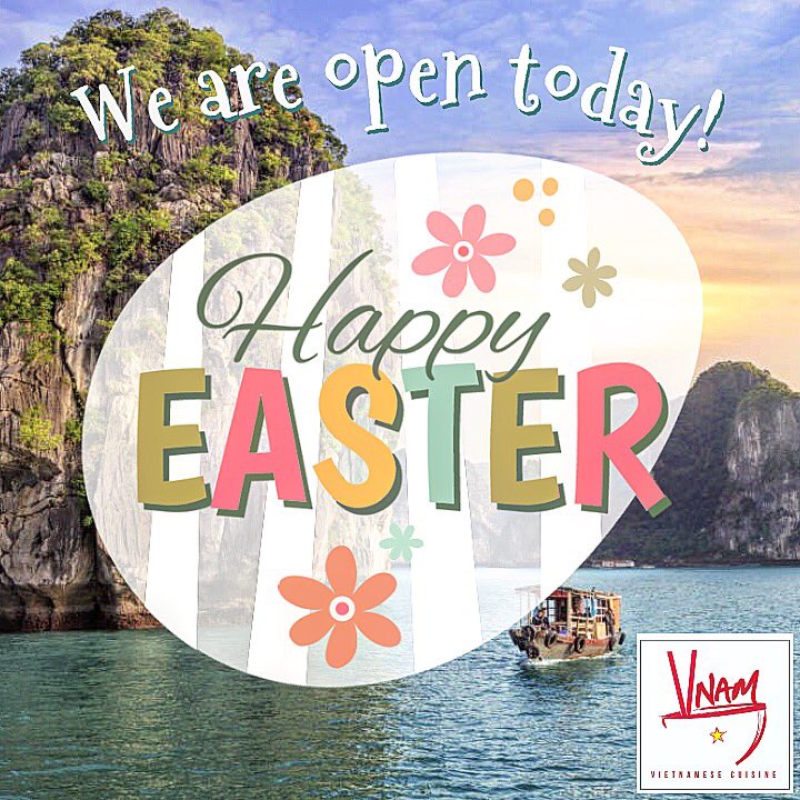 We are open Easter Sunday AND bank holiday Monday! Grab your tasty Vietnamese food @vnam_mcr #manchester #easter #bankholiday #vietnamesefood
