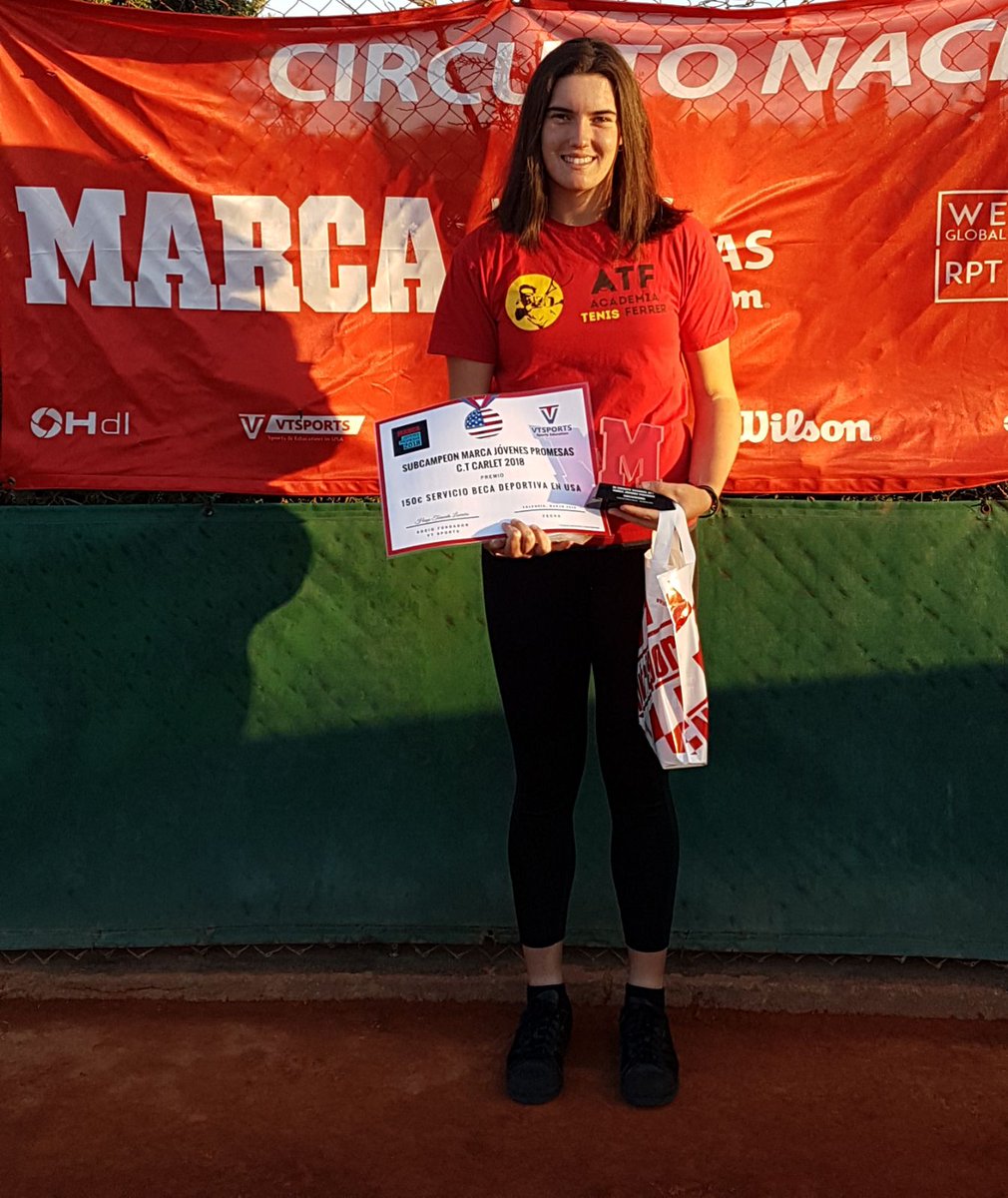 ferreracademy's tweet photo. #ResultadosATF: #AndreaRedondo finalista del torneo #Marca jóvenes promesas que se celebró en el #EscolaClubTenisCarlet tras perder en la final contra #AnneMintegi ¡Enhorabuena Andrea! 😃🎾 https://t.co/xv6ol38gPL