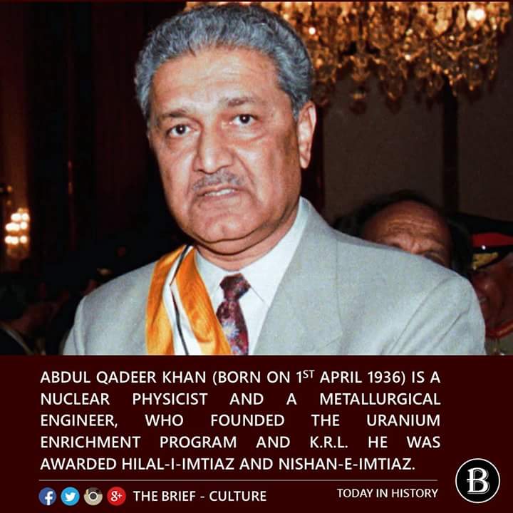 Happy Birthday Sir Abdul Qadeer Khan 