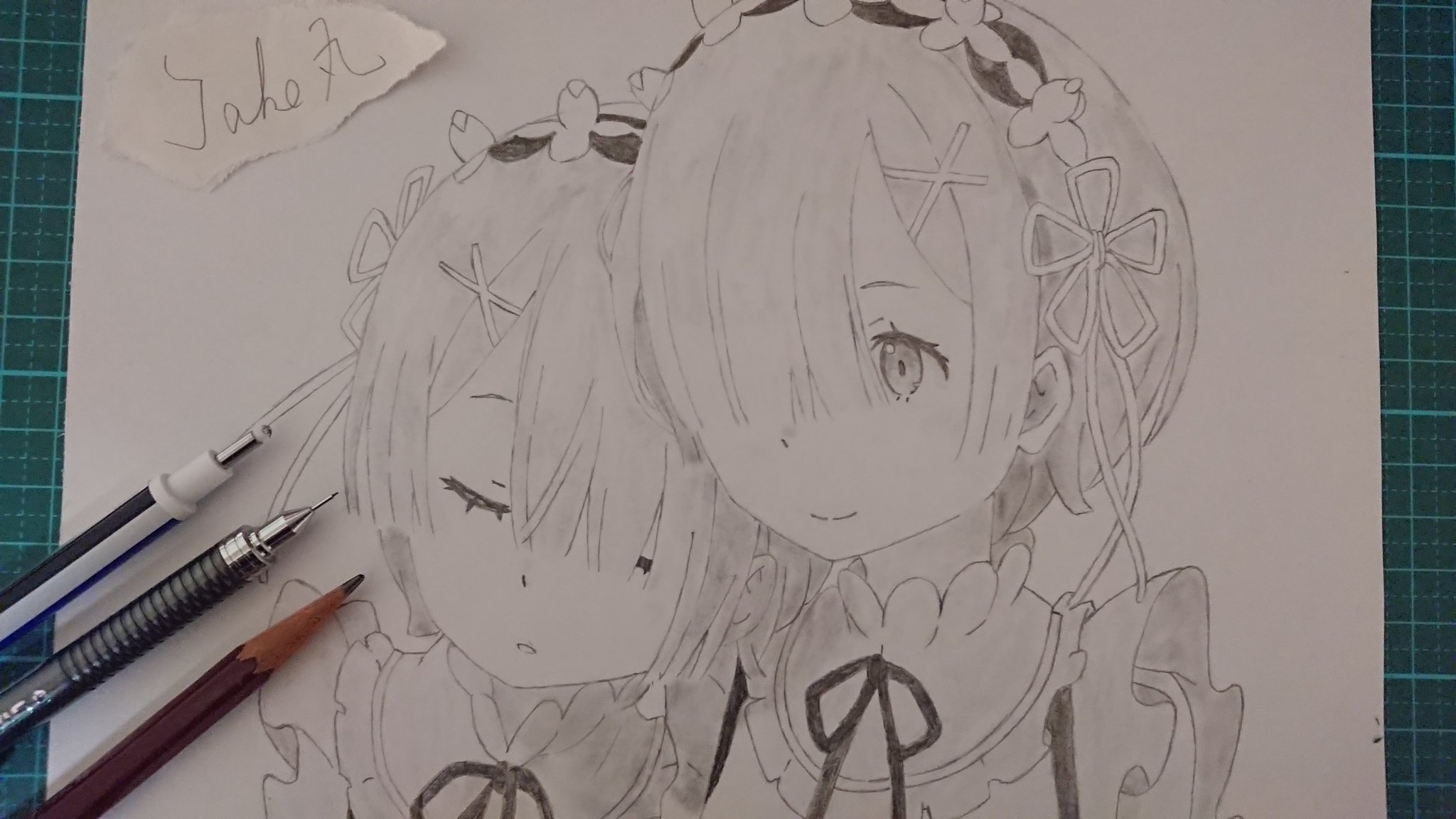 Take丸 レム ラムの模写しました 今回はいろんな文房具揃えて描いた こんな感じに塗るの初めてだけど 頑張ったのでよかったら見ていってください 模写 鉛筆 シャーペン 少しでもいいなと思ったらrt Takeの模写展 Take丸 レム ラムの模写しました 今回はいろんな文房具揃えて描いた こんな感じに塗るの初めてだけど 頑張ったのでよかったら見ていってください 模写 鉛筆 シャーペン 少しでもいいなと思ったらrt Takeの模写展