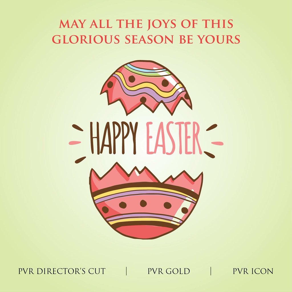pvriconversova's tweet photo. Roll down the #Easter eggs &amp; make a thousand wishes this season with your favorite movies &amp; mouth-watering delicacies, only at #PVRICONVERSOVA

#Easter #EasterWeekend #EasterEggs #Easter2018 #HappyEaster #HappyEaster2018 #EasteratPVR #Sunday #Cinema #moviebuff #Mumbai https://t.co/XRy4tu0ykf