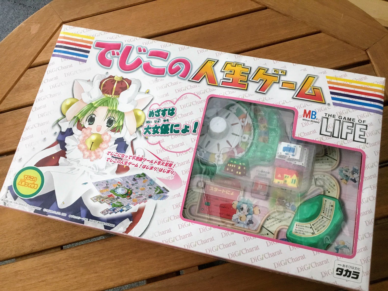 タカラトミー على تويتر 18年前に人気キャラクター デ ジ キャラット とコラボした人生ゲーム を発売しました プレイヤーは登場キャラクターの でじこ になりきって大女優を目指すゲームです 目からビームで家が燃えてしまった などのマスがあります 嘘