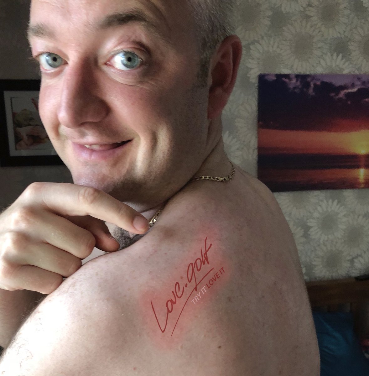 petermyers's tweet image. I’ve started over 200 women on the @lovegolf_uk experience so to mark the occasion I’ve only gone and got my 1st tattoo! 😳❤️⛳️ #ouch #lovegolf #dedication