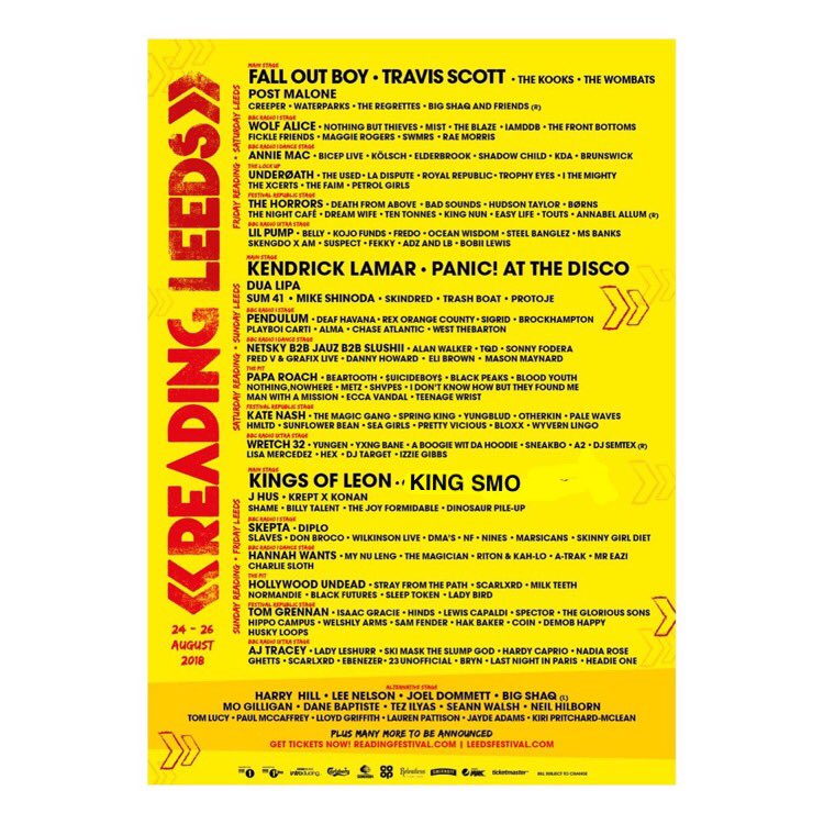 KingSmoMassive's tweet photo. Very excited to announce we’re playing this years @OfficialRandL - only on the whopping main stage!!
See you there🥁🥁☄️
#whoarethecourteeners #doublethekingdoublethefun https://t.co/Huq1xjVP6B