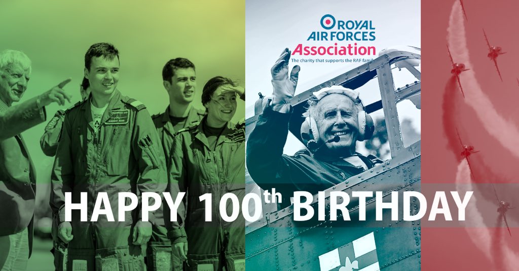 RAFAssociation's tweet photo. Happy 100th birthday to the world's first independent air force! The Association would like to thank you for your outstanding 100 years in service. @RoyalAirForce have boldly paved the way for our next centenary  of brave men and women around the world. #RAF100 #RAFat100 https://t.co/aYTCRqHQoW
