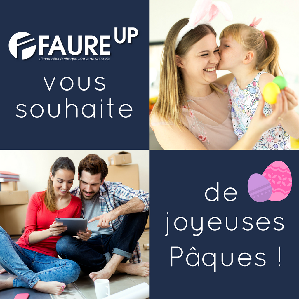 FaureUp's tweet photo. L'équipe Faure UP vous souhaite à tous de Joyeuses Pâques ! #faureup #immobilier #agencemmobiliere #lyon #pâques #printemps #weekend #famille https://t.co/23EK3pcIKu