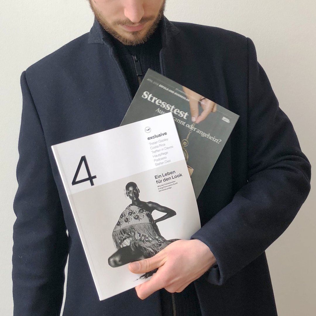 Premiere! Voller stolz präsentiert unser Projektmanager Sven seine Kampagne „Stresstest – Ausgebrannt oder angeheizt“. Was ist das besondere? Zum ersten Mal erscheint eine unserer Kampagnen heute im Lufthansa Exclusive Magazin.#stresstest #ausgebrannt #BGM #Glück #worklifebalance