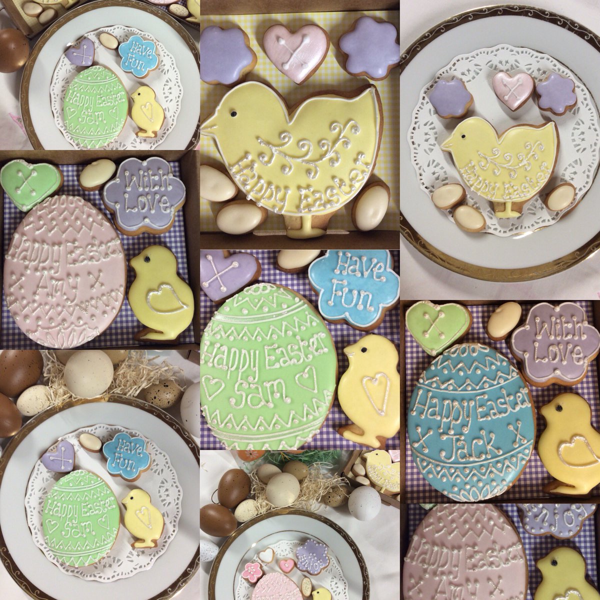 Happy Easter everyone #easterbiscuits #cookiedoodle2oo #easterchick #eastereggs #madeinlincolnshire