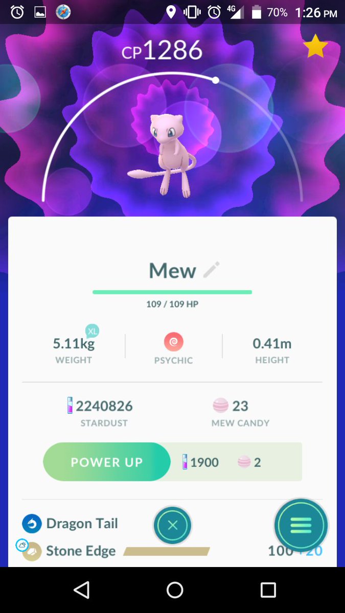 Mew Iv Chart