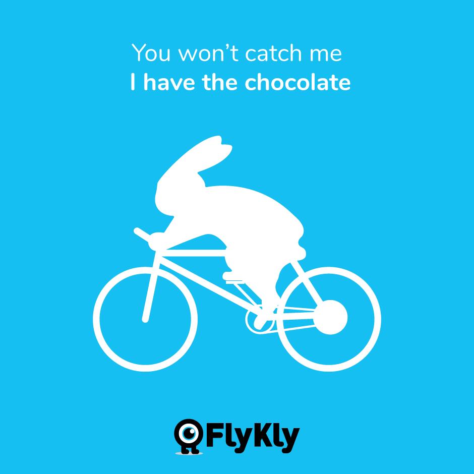 flykly's tweet photo. FlyKly wishes you happy Easter!! 🐰 #easter #bunny #chocolate #ride #flykly https://t.co/6rSyGa8szo
