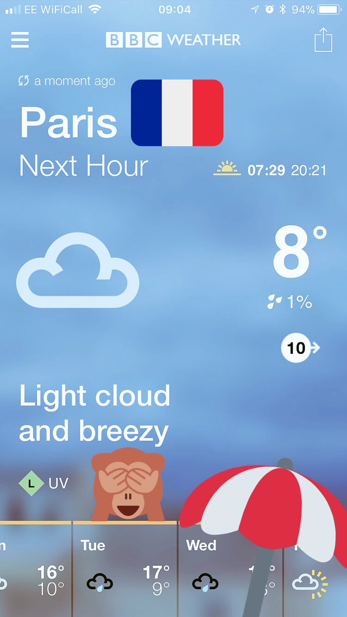 Pasg Hapus!!! 

Hope ur enjoying your eggs 😊
Check you have everything packed today;

- looks a little bit rainy (not too bad)
- pack warm and ready
- bring a dvd for the bus
- wear your hoody to school
- pack a pen and calculator
- set the alarms ⏰

See u 06:15

#IHSParis2018