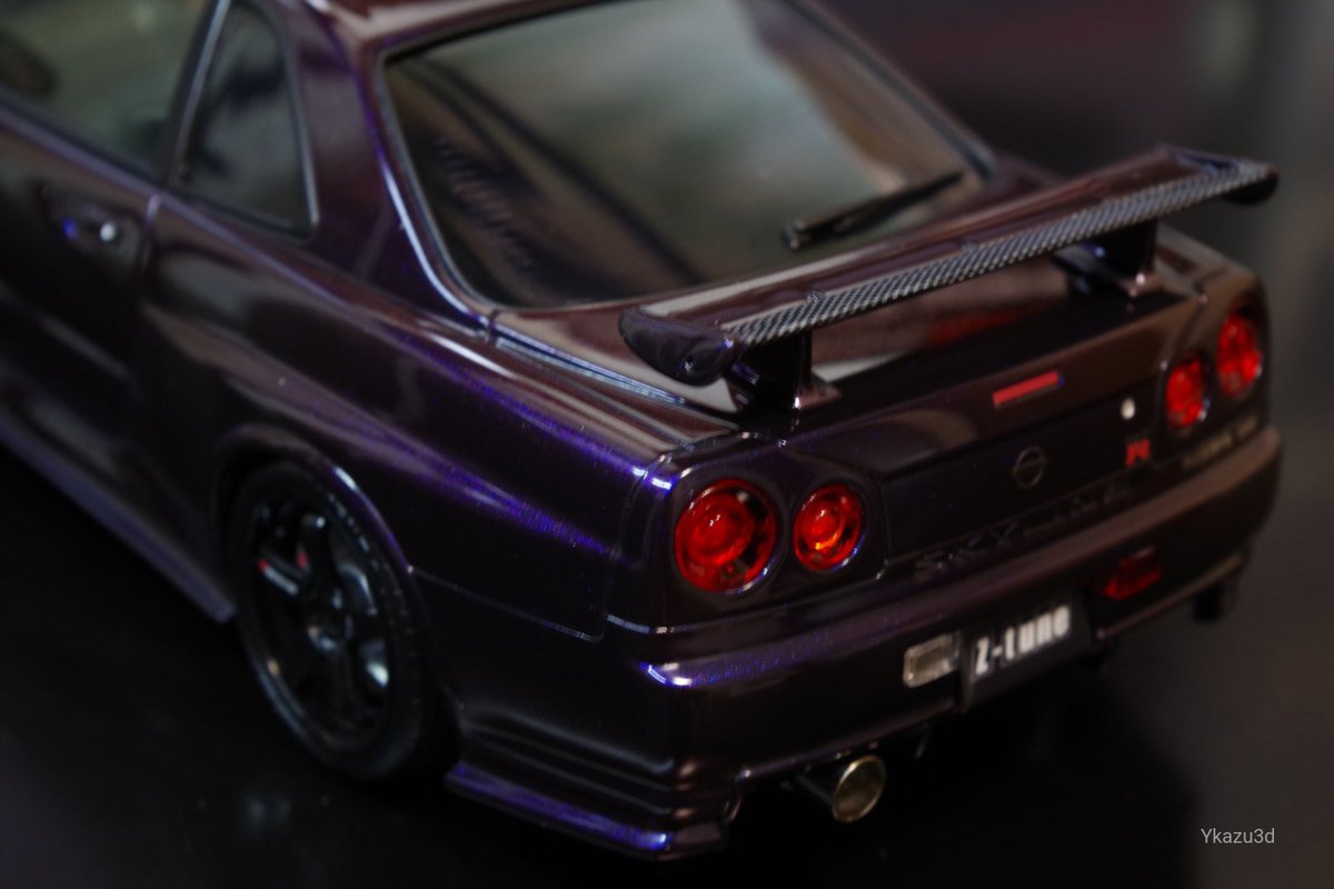 タミヤ 1/24 ニスモ R34 GT-R Z-tune完成です。 今回はミッドナイト 