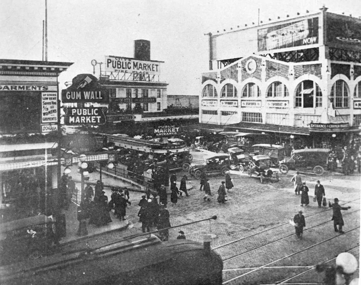 We always thought the Gum Wall was formed in the early 90s, but we just found this archival photo that proves it's an historic landmark! Check out the sign in the upper left!